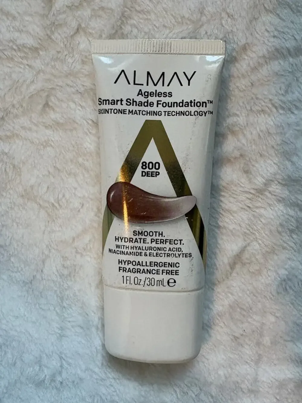 Almay Ageless Smart Shade Foundation 800 Deep Oil-Free Fragrance-Free 1 oz